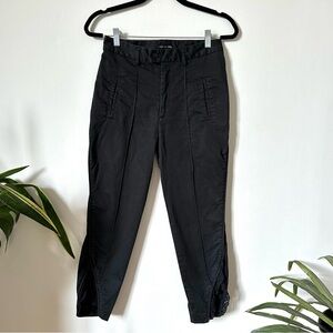 Marissa Webb Lace Detail Black Crop Pants Size 2